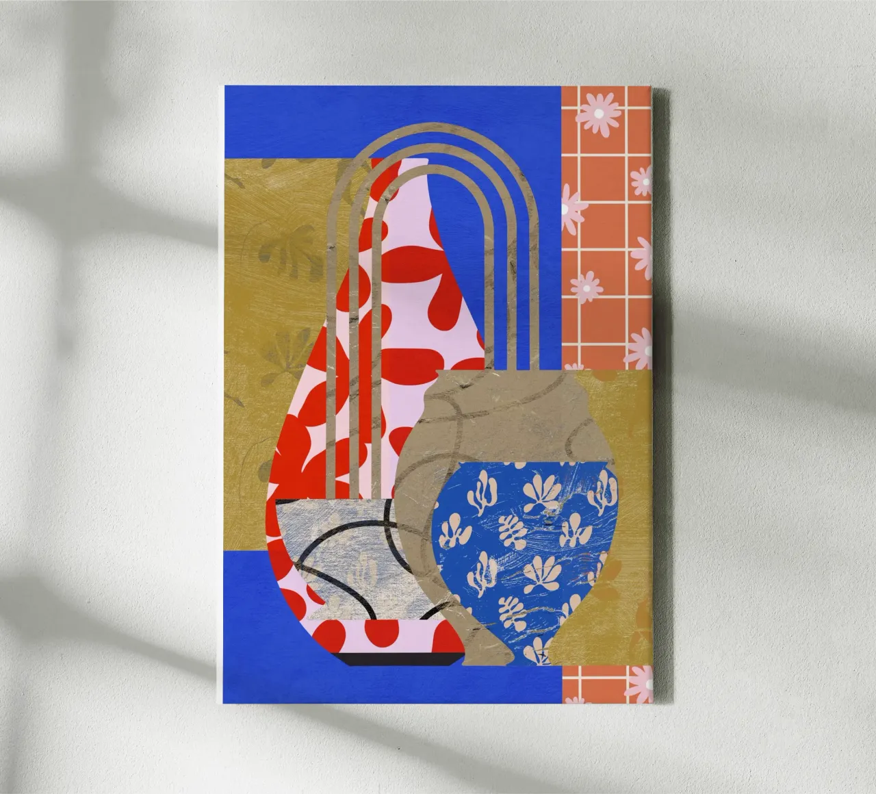Pottery Poem No 14 tela con Cornice a cassetta da treechild