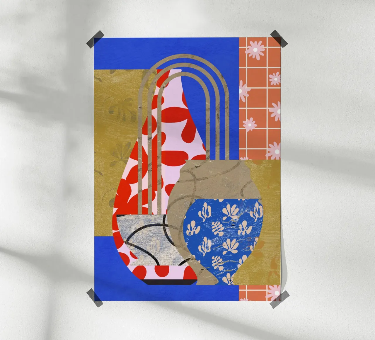 Pottery Poem No 14 poster con telaio in plastica da treechild