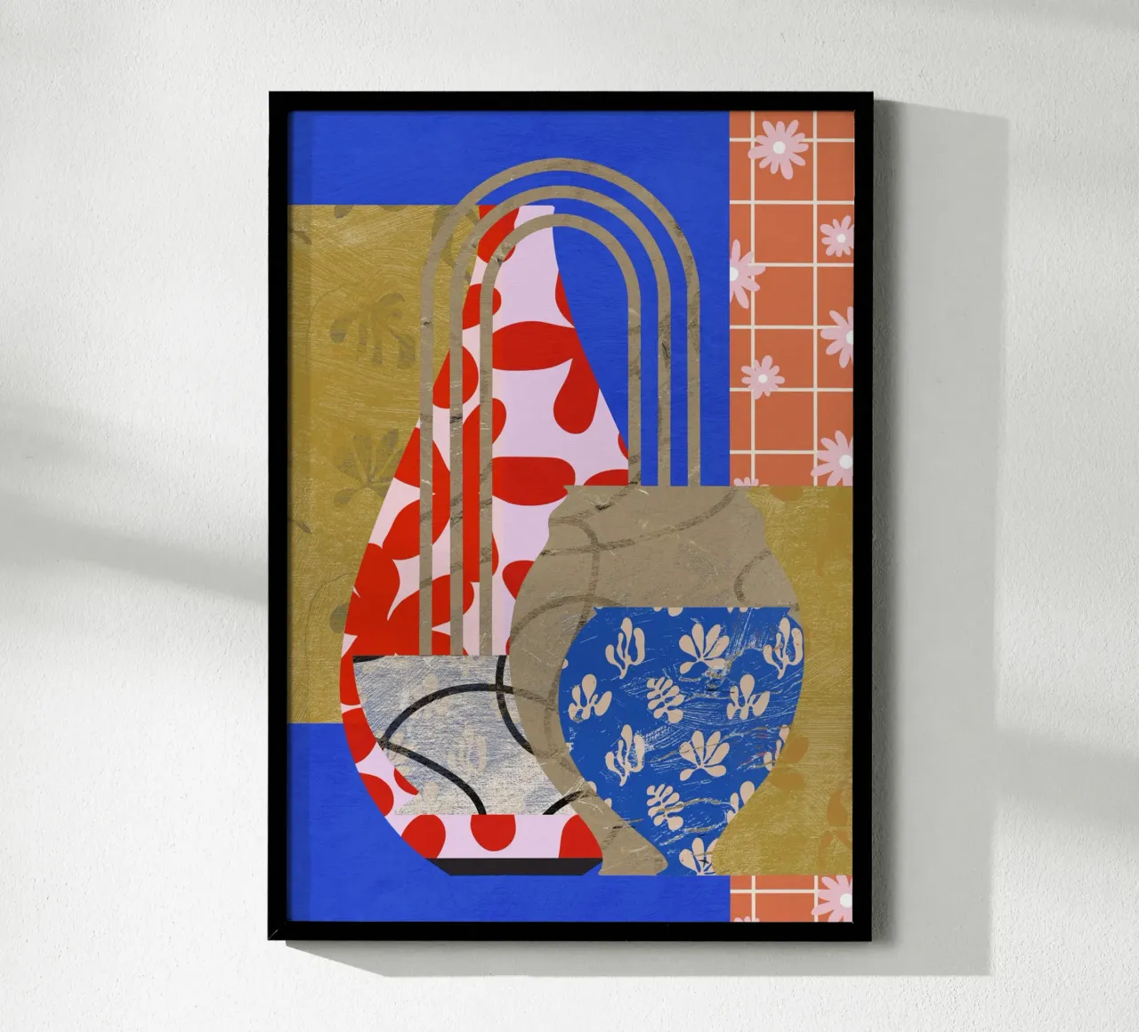 Pottery Poem No 14 poster con telaio in plastica da treechild