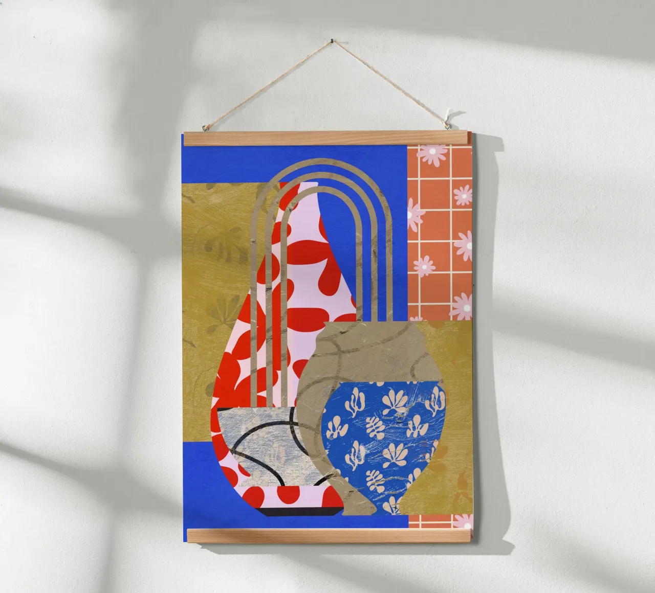 Pottery Poem No 14 poster con telaio in plastica da treechild