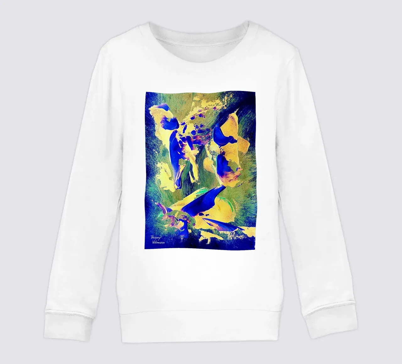 IDEAL GIFT 32 invers kids sweatshirt by Thierry Vobmann Abstract painting