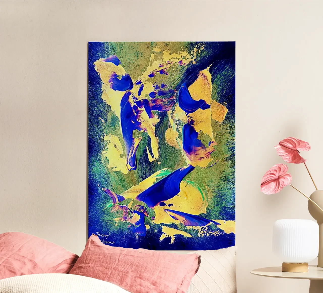 IDEAL GIFT 32 invers alluminio dibond da Thierry Vobmann Abstract painting