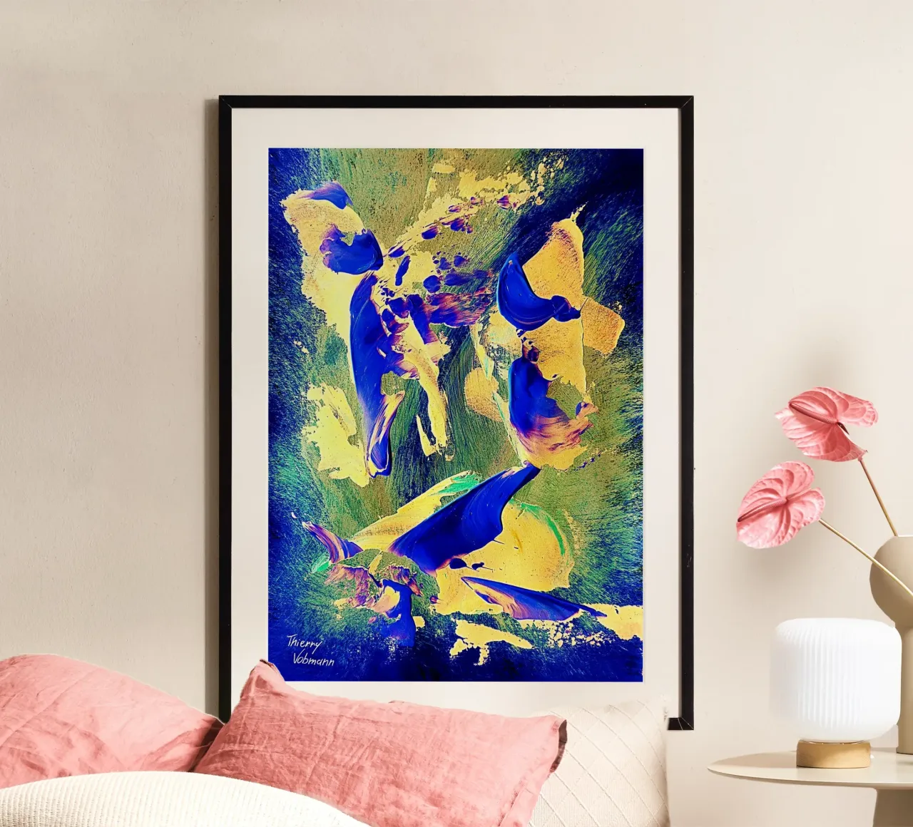 IDEAL GIFT 32 invers carta hahnemühle da Thierry Vobmann Abstract painting