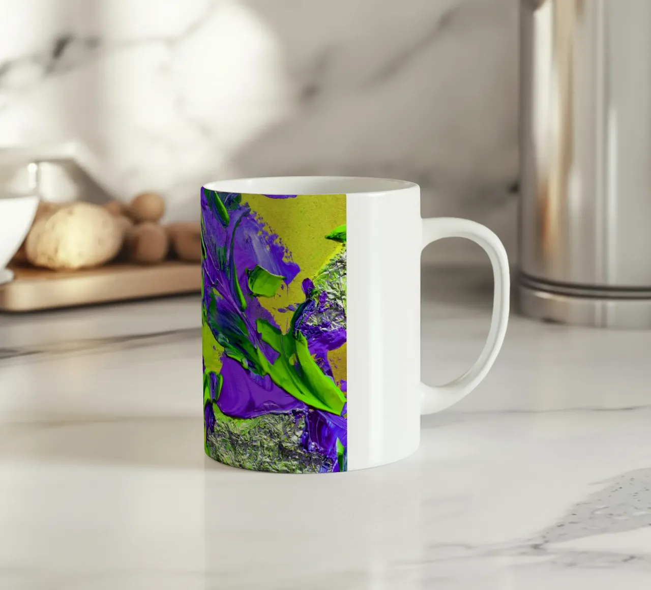 IDEAL GIFT 34 invers tazza in ceramica da Thierry Vobmann Abstract painting