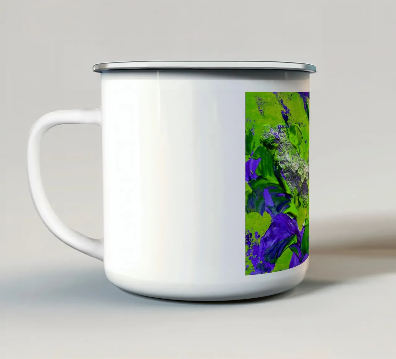 IDEAL GIFT 34 invers tazza in smalto da Thierry Vobmann Abstract painting