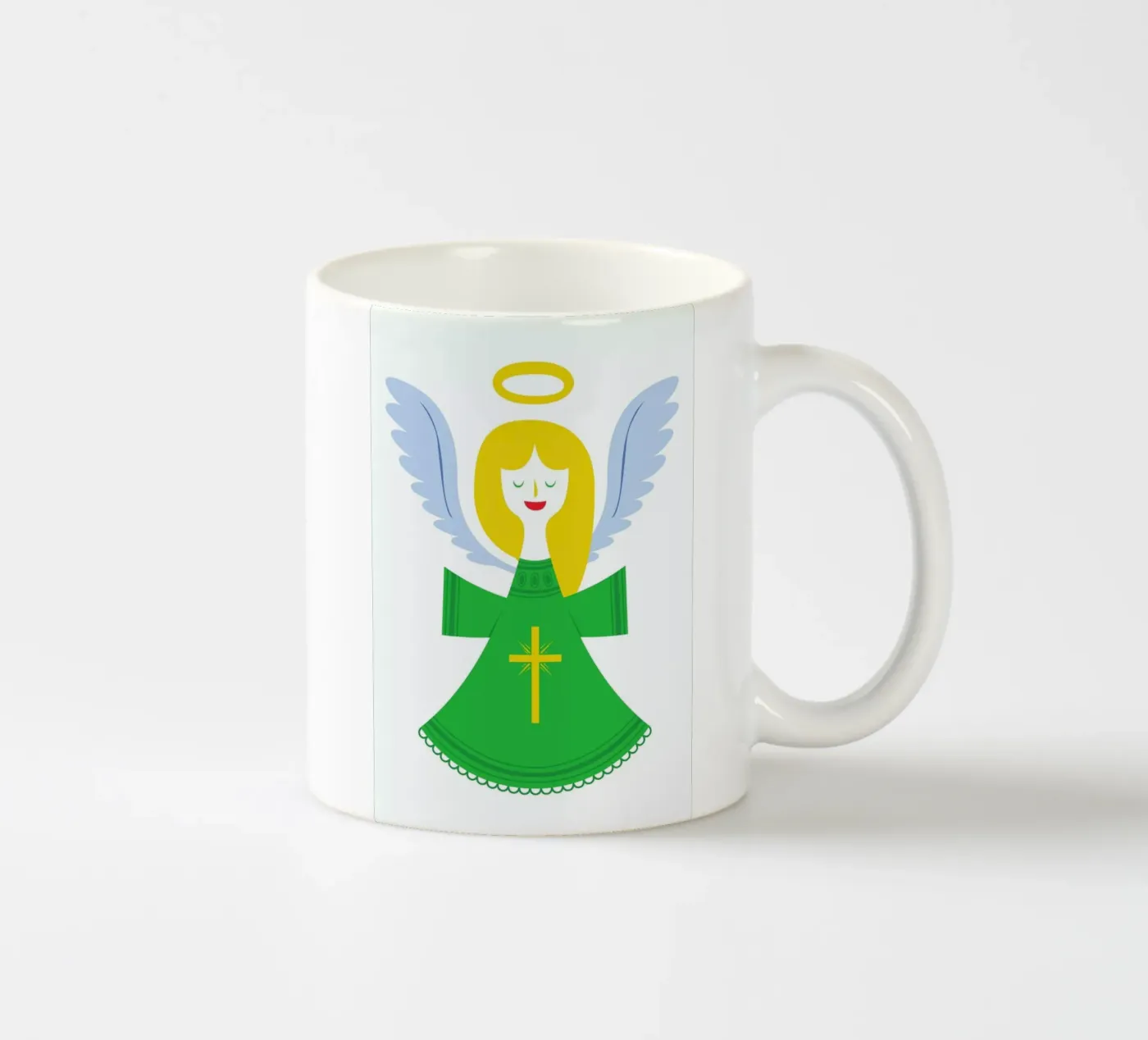 Angel ceramic mug by Chris Wharton