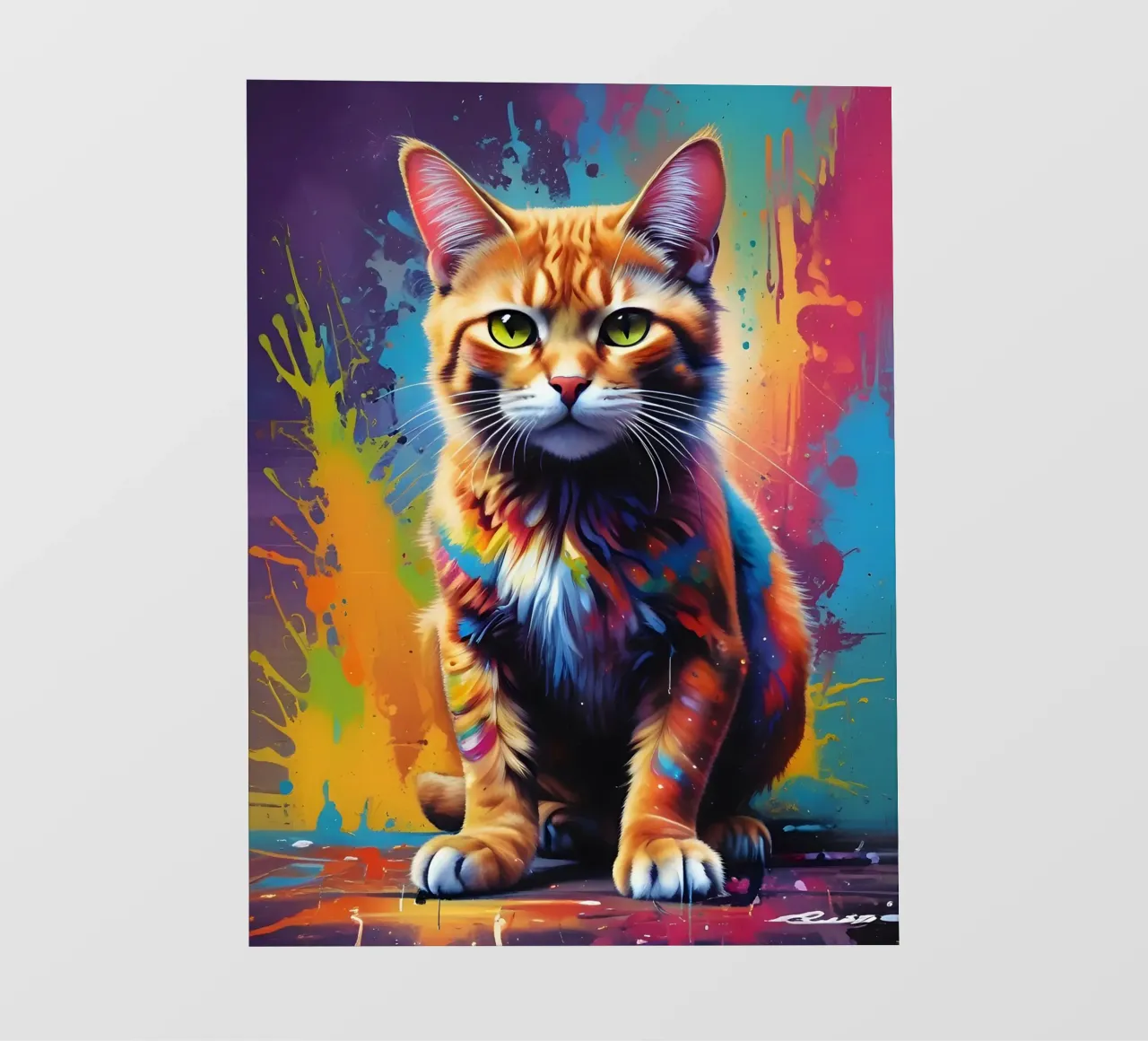 Colore dei baffi del gatto telo in pvc da MakArena