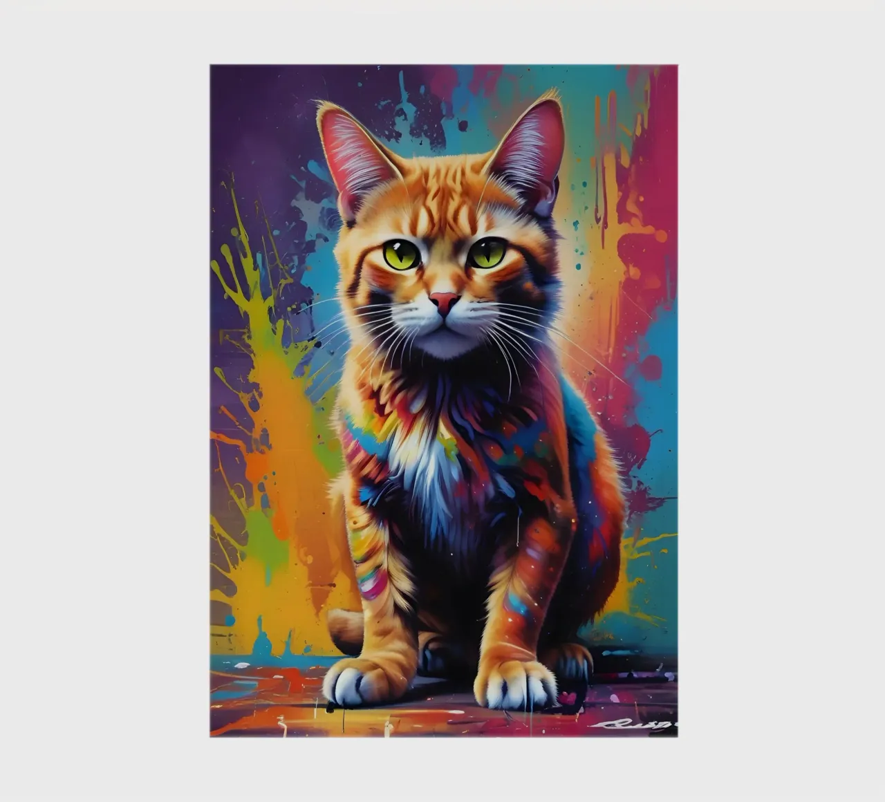 Cat Color Whiskers notebook by MakArena