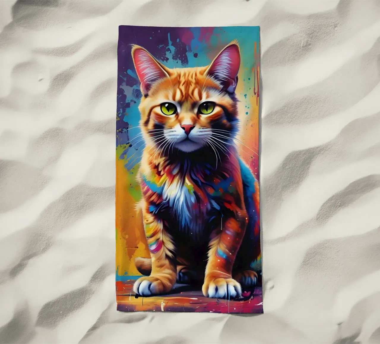 Colore dei baffi del gatto telo mare da MakArena