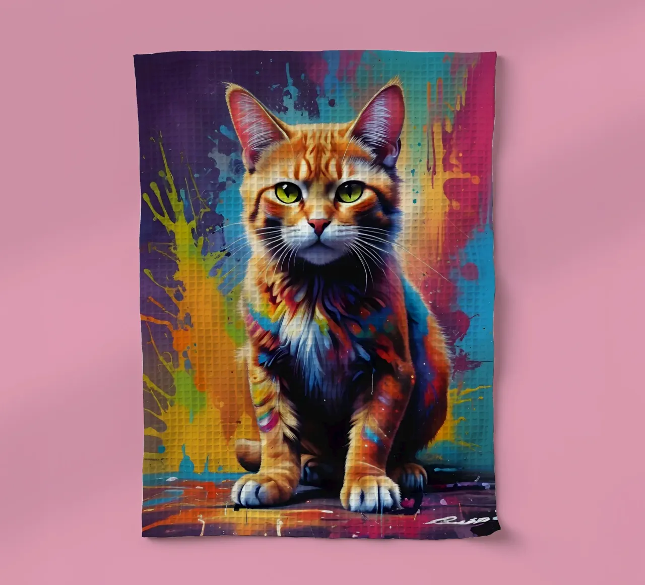 Colore dei baffi del gatto canovaccio da cucina da MakArena