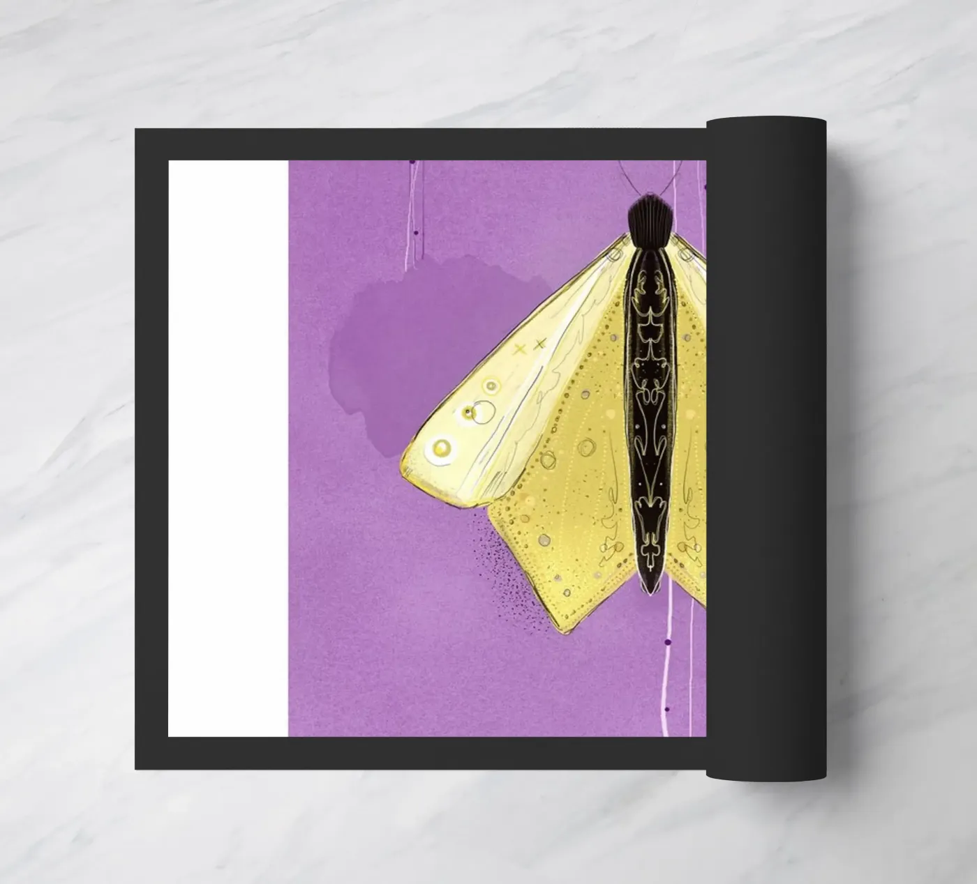 Papillon doormat by fraeuleinvonfuchs
