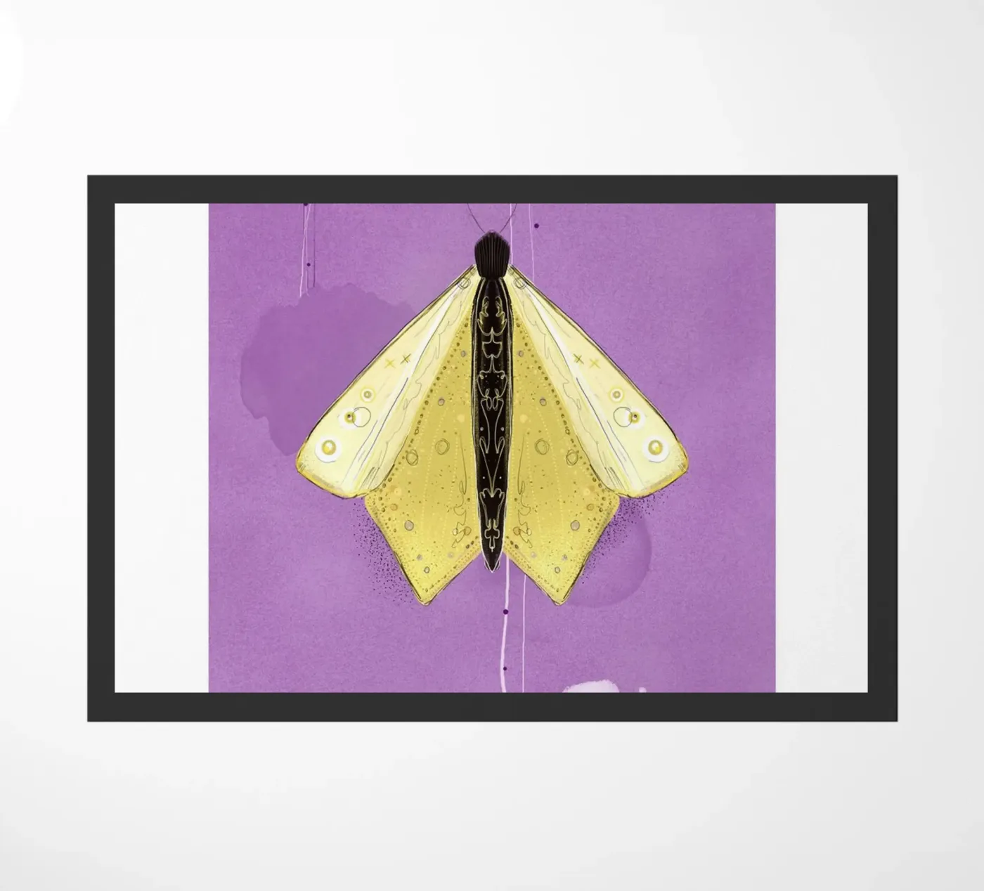 Papillon doormat by fraeuleinvonfuchs