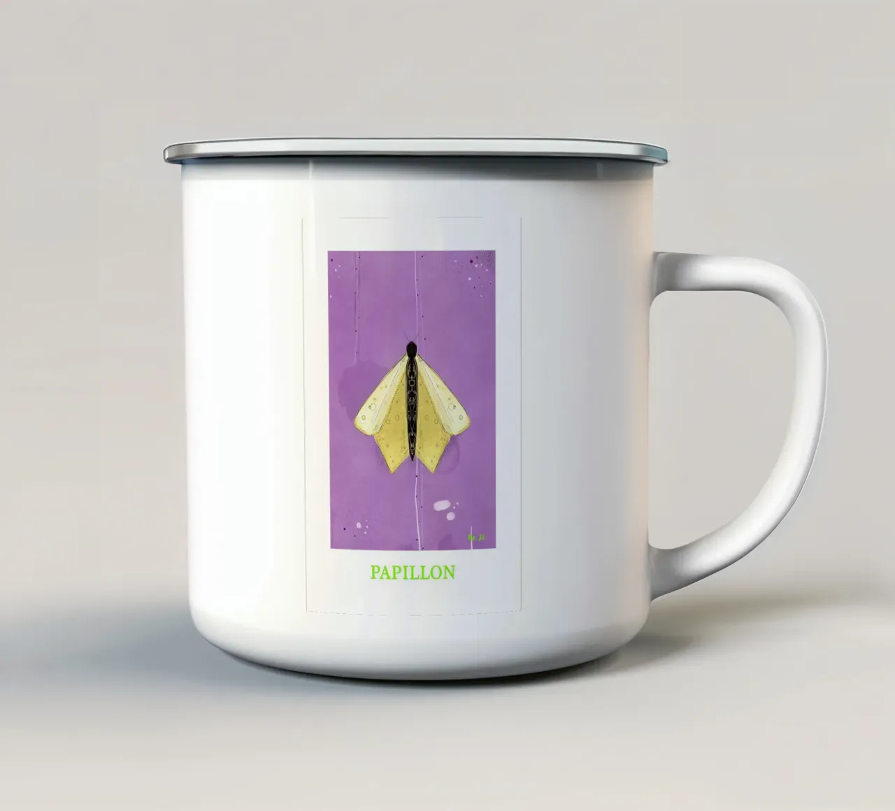 Papillon tazza in smalto da fraeuleinvonfuchs