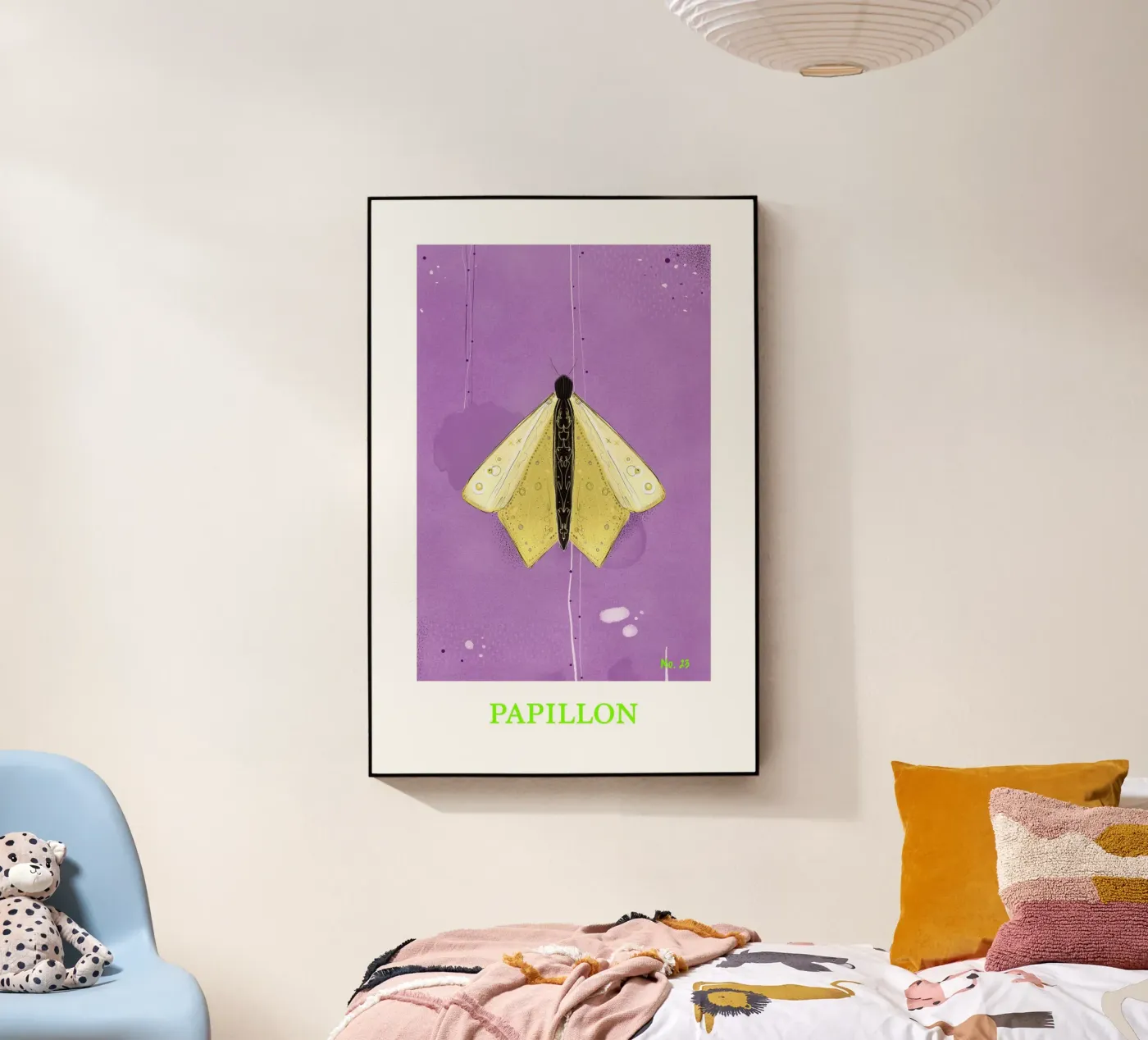 Papillon Acryl-Glas von fraeuleinvonfuchs