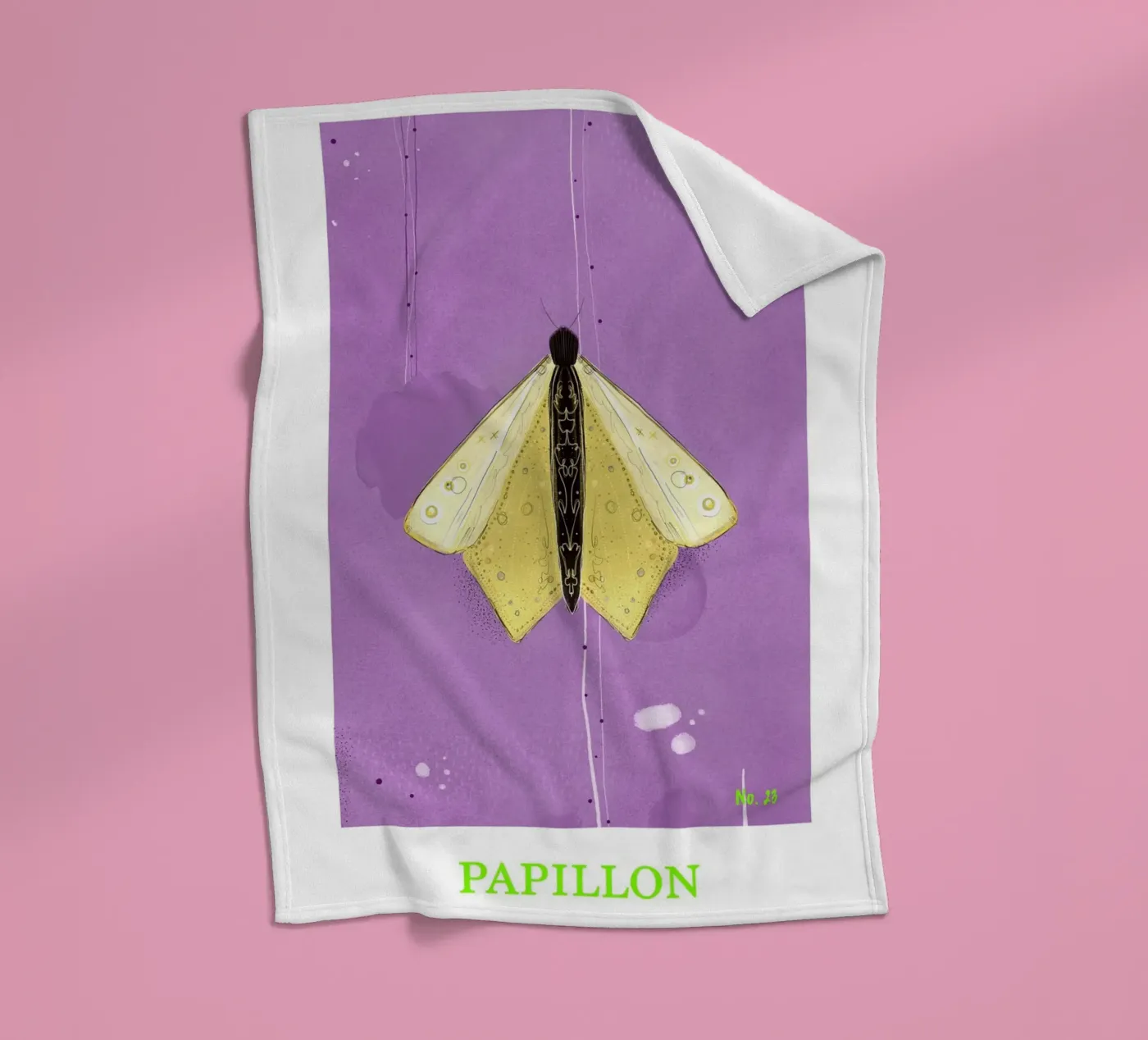 Papillon Fleecedecke von fraeuleinvonfuchs