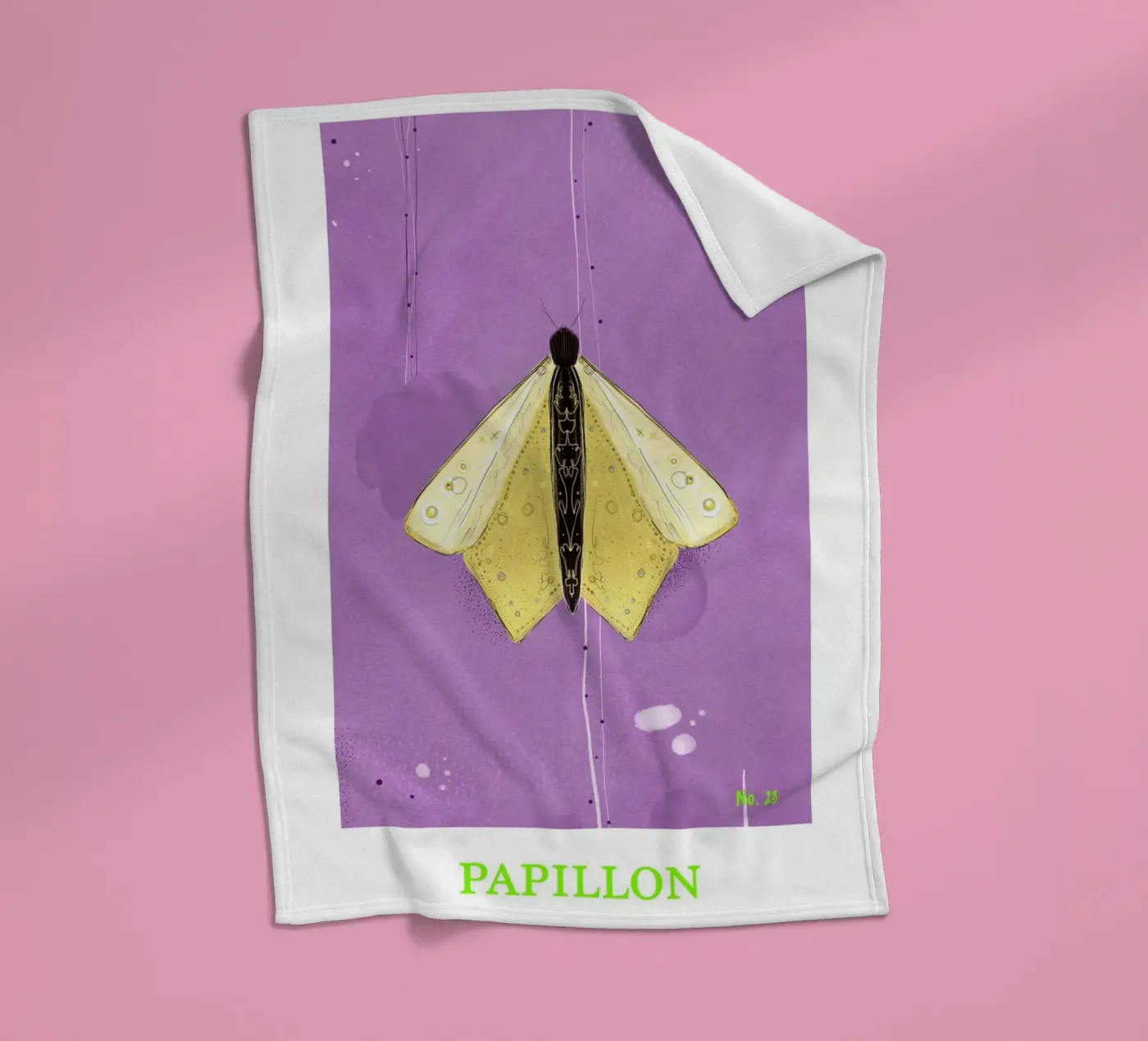 Papillon fleecedeken van fraeuleinvonfuchs