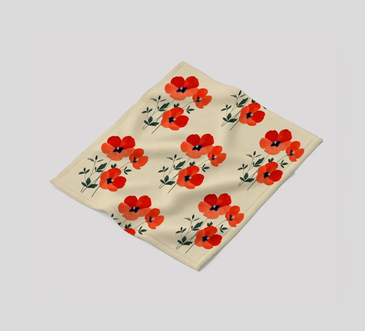 Poppies Fleecedecke von Curious Canvas