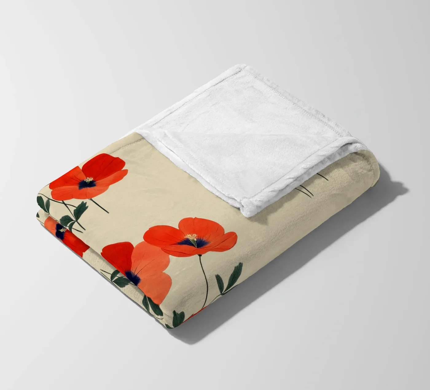 Poppies Fleecedecke von Curious Canvas
