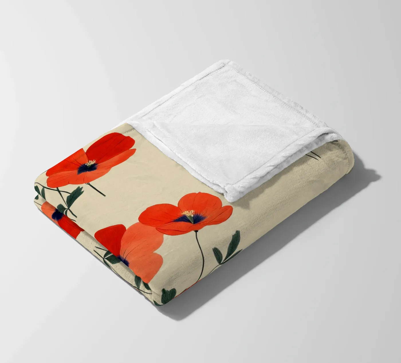 Poppies Fleecedecke von Curious Canvas