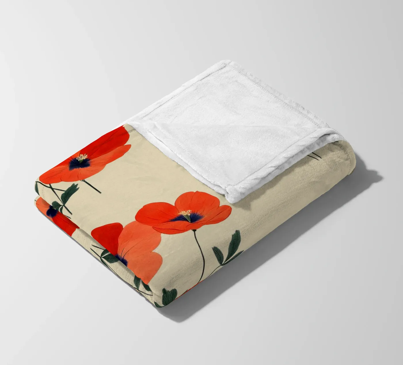 Poppies Fleecedecke von Curious Canvas