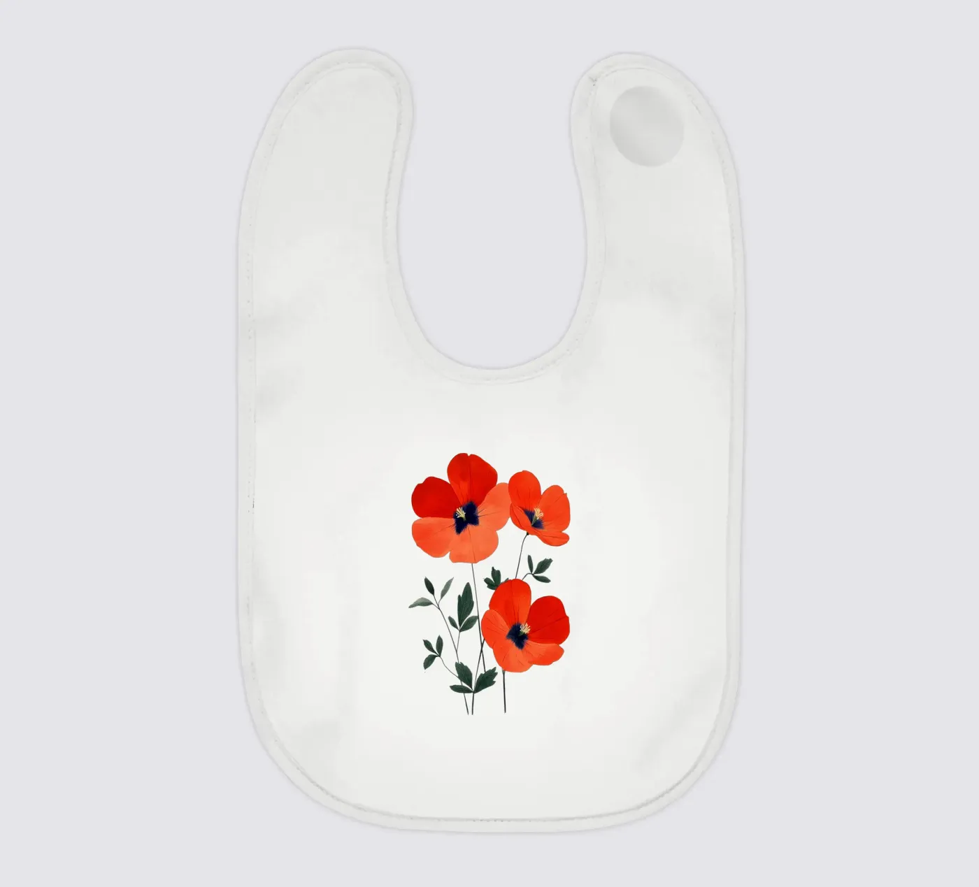 Coquelicots bavoir de Curious Canvas