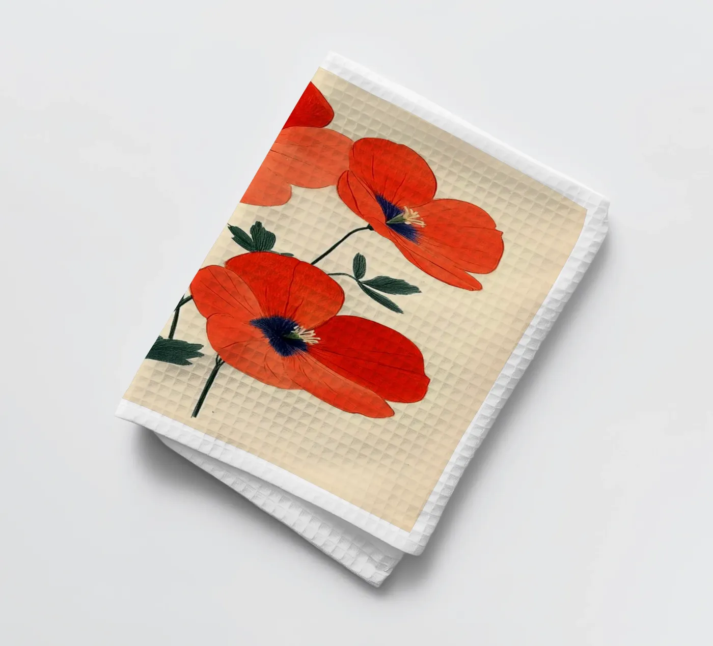 Coquelicots torchon de Curious Canvas