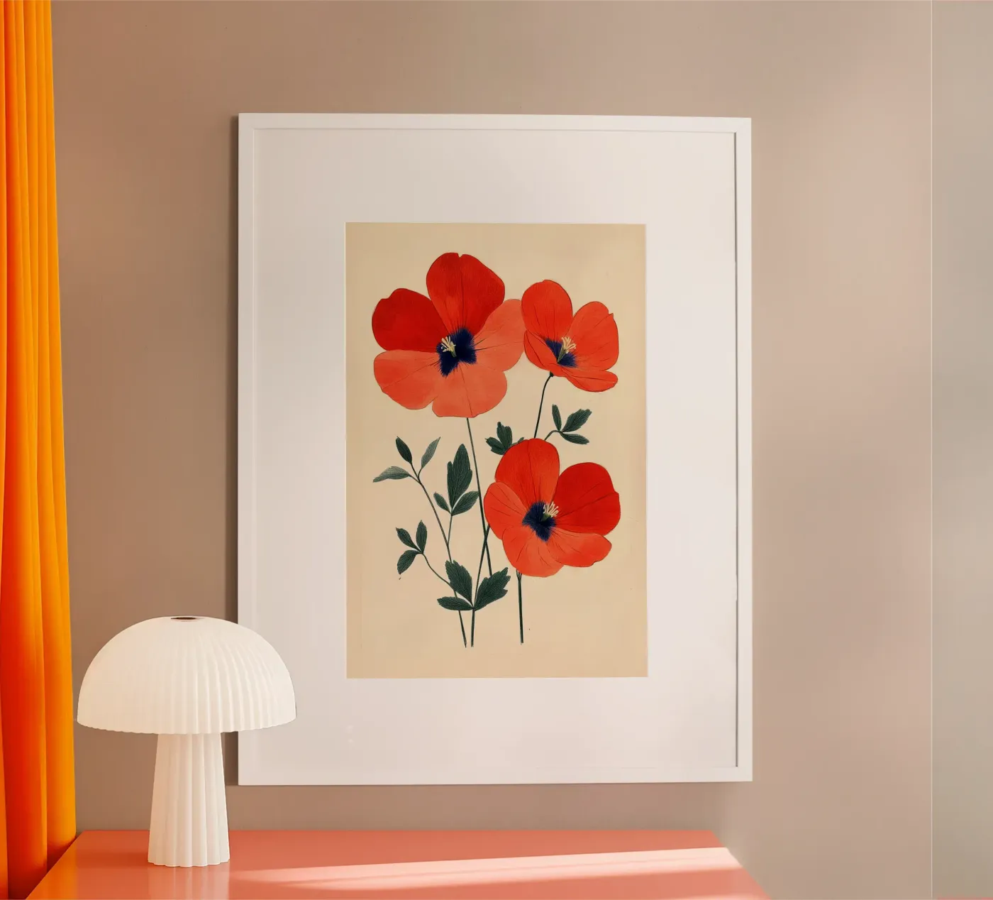 Klaprozen poster van Curious Canvas