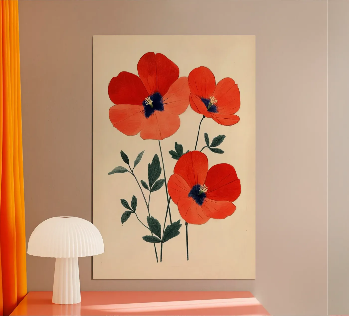 Klaprozen poster van Curious Canvas