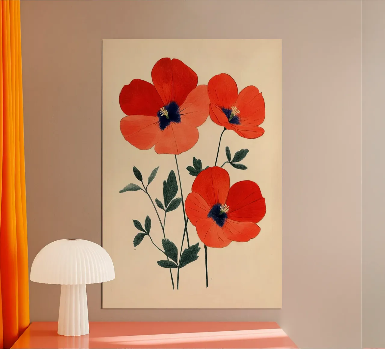 Papaveri poster da Curious Canvas