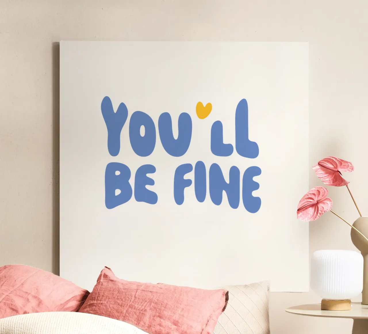 be fine canvas with Floater frame by be.