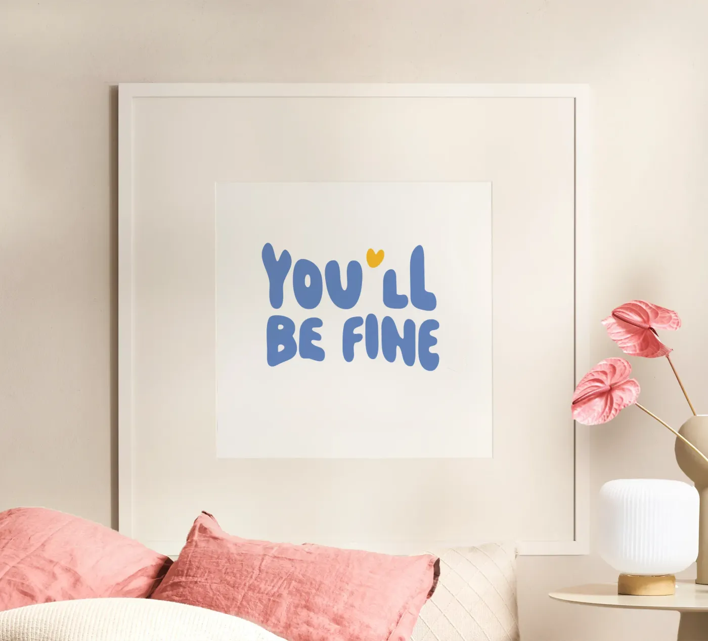 be fine Poster von be.