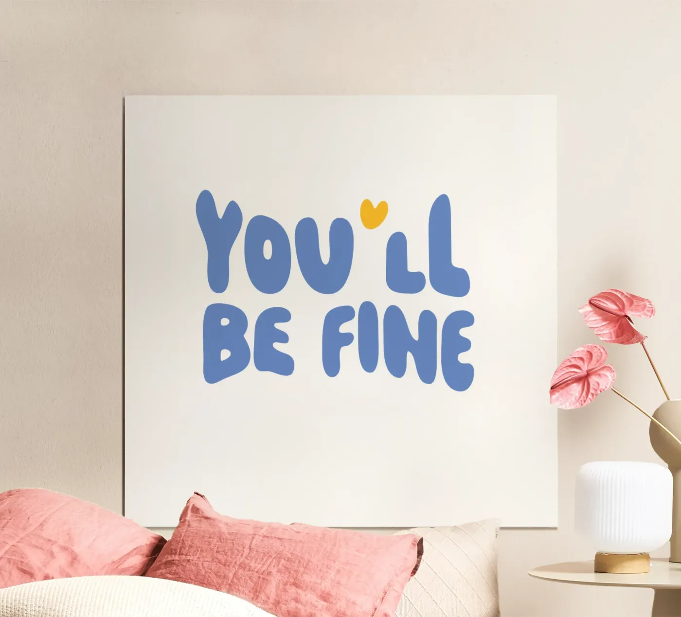 be fine Poster von be.