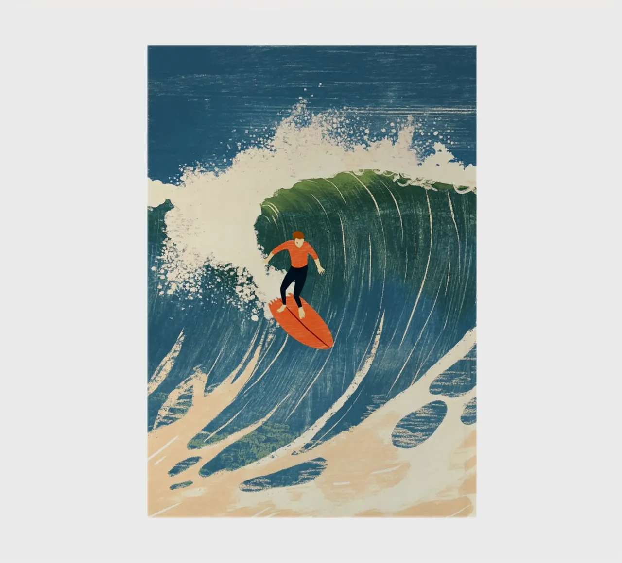 Surfer notebook by Curious Canvas