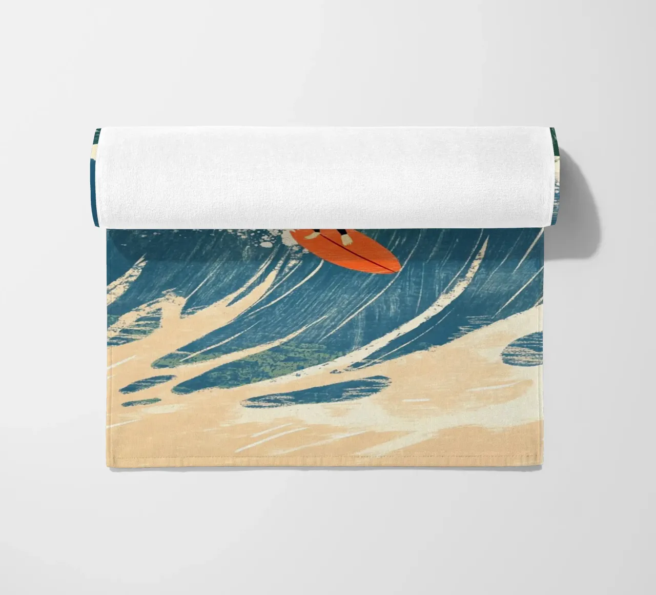 Surfer telo mare da Curious Canvas