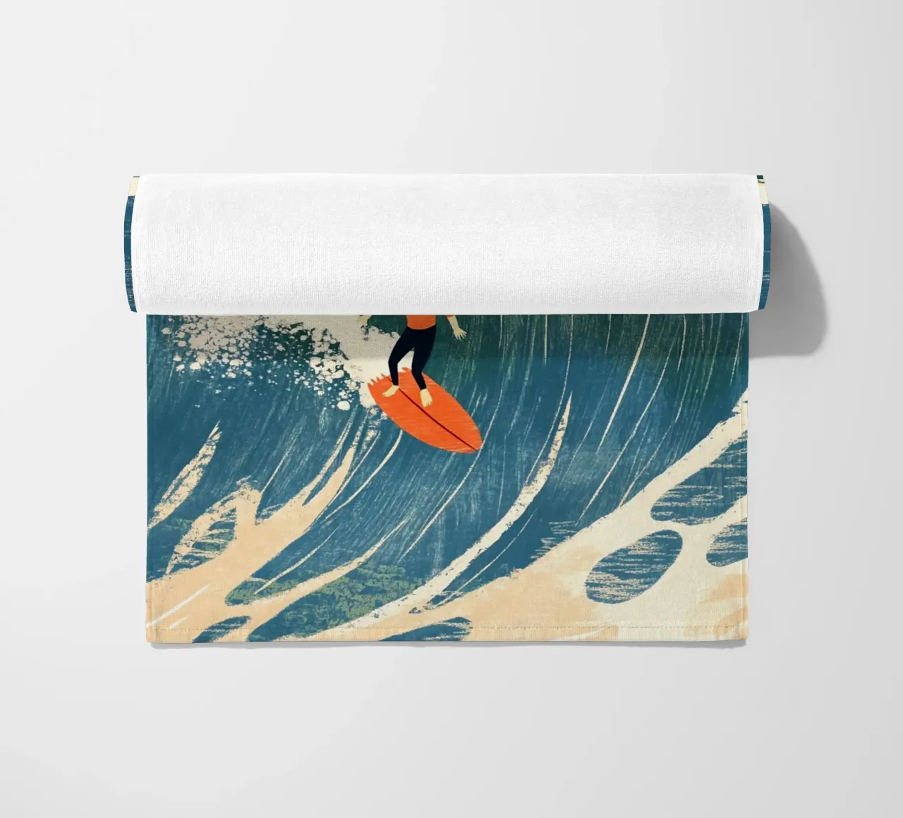 Surfer telo mare da Curious Canvas