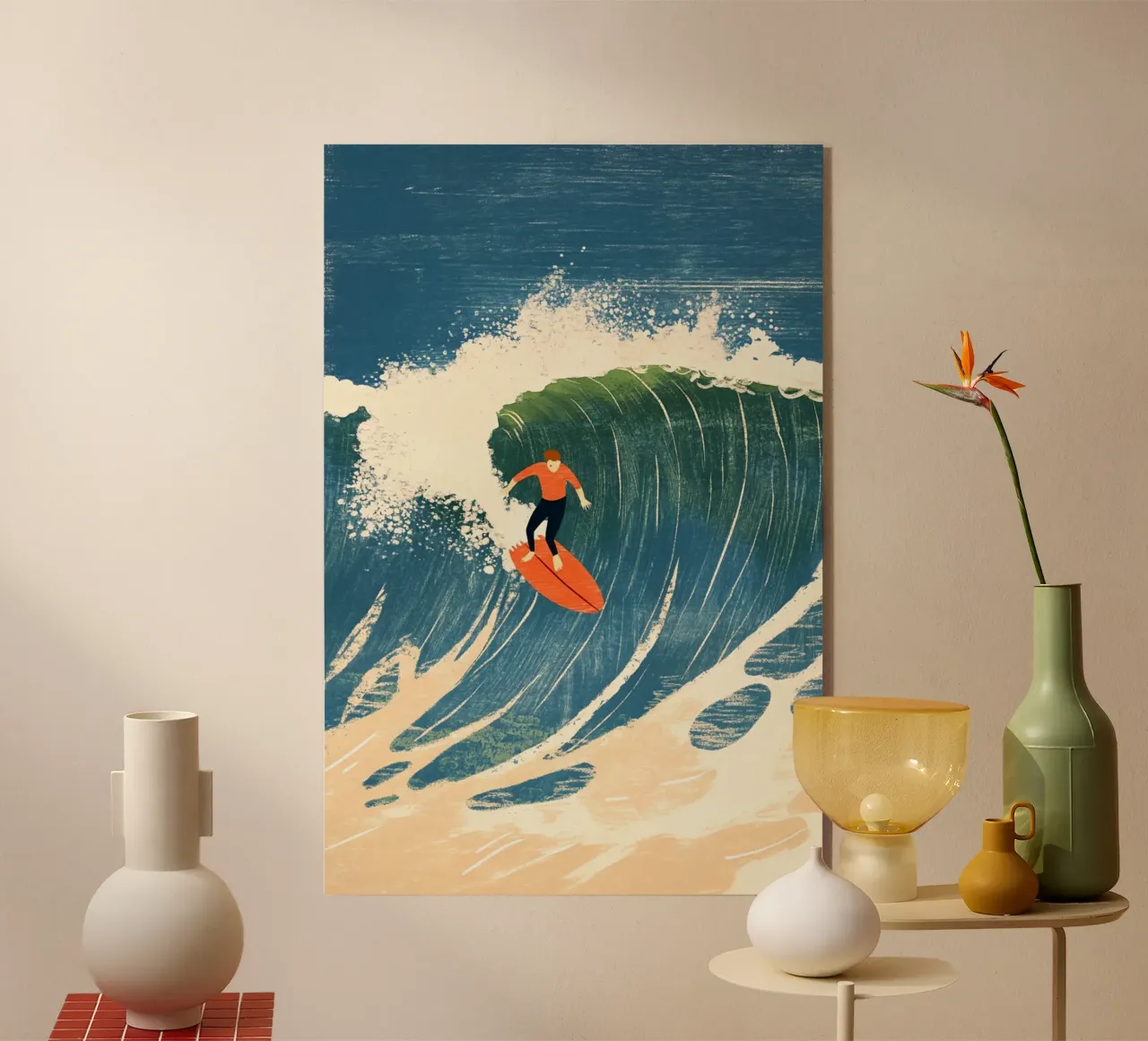 Surfista plexiglass da Curious Canvas