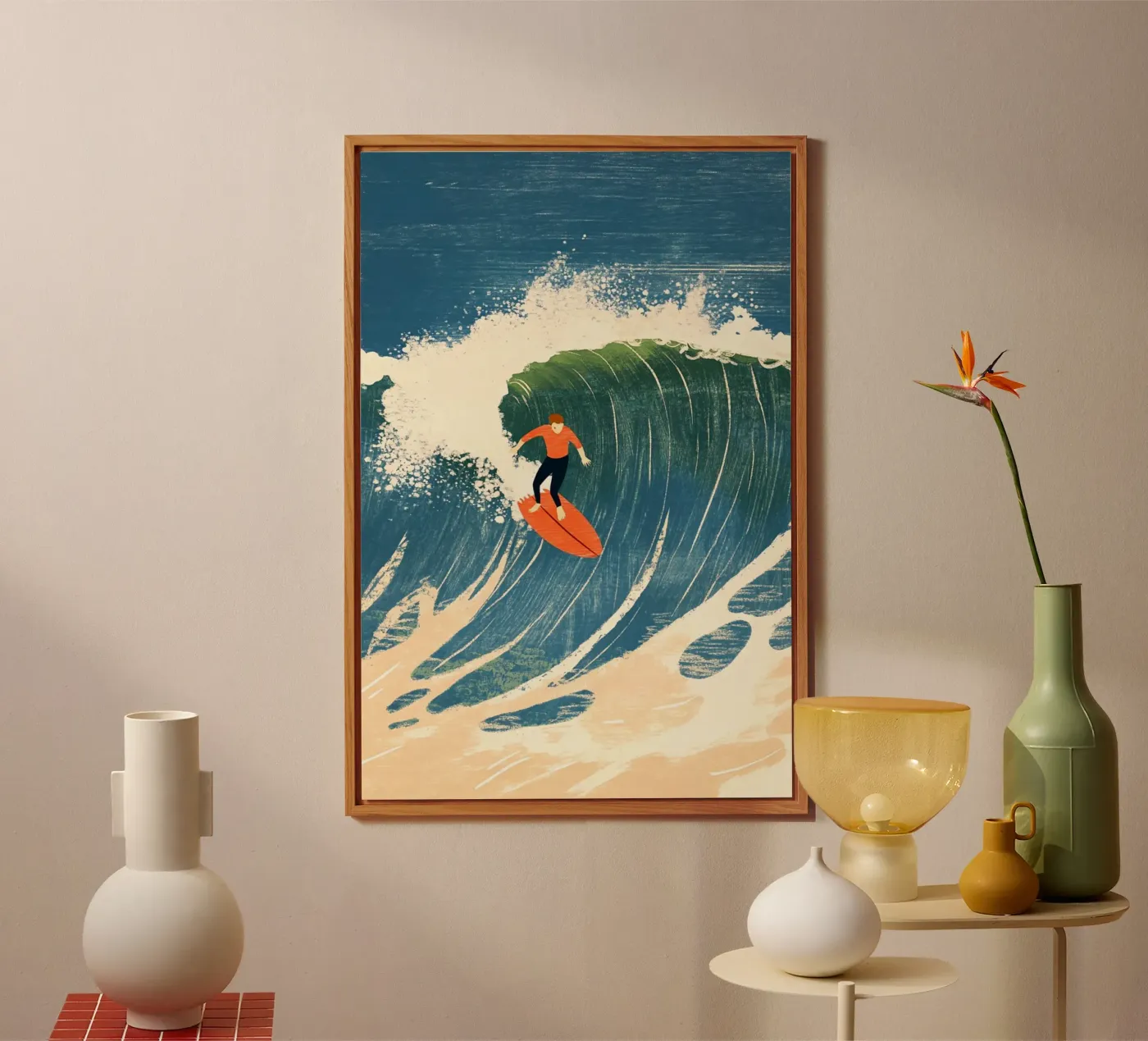 Surfista alluminio dibond da Curious Canvas