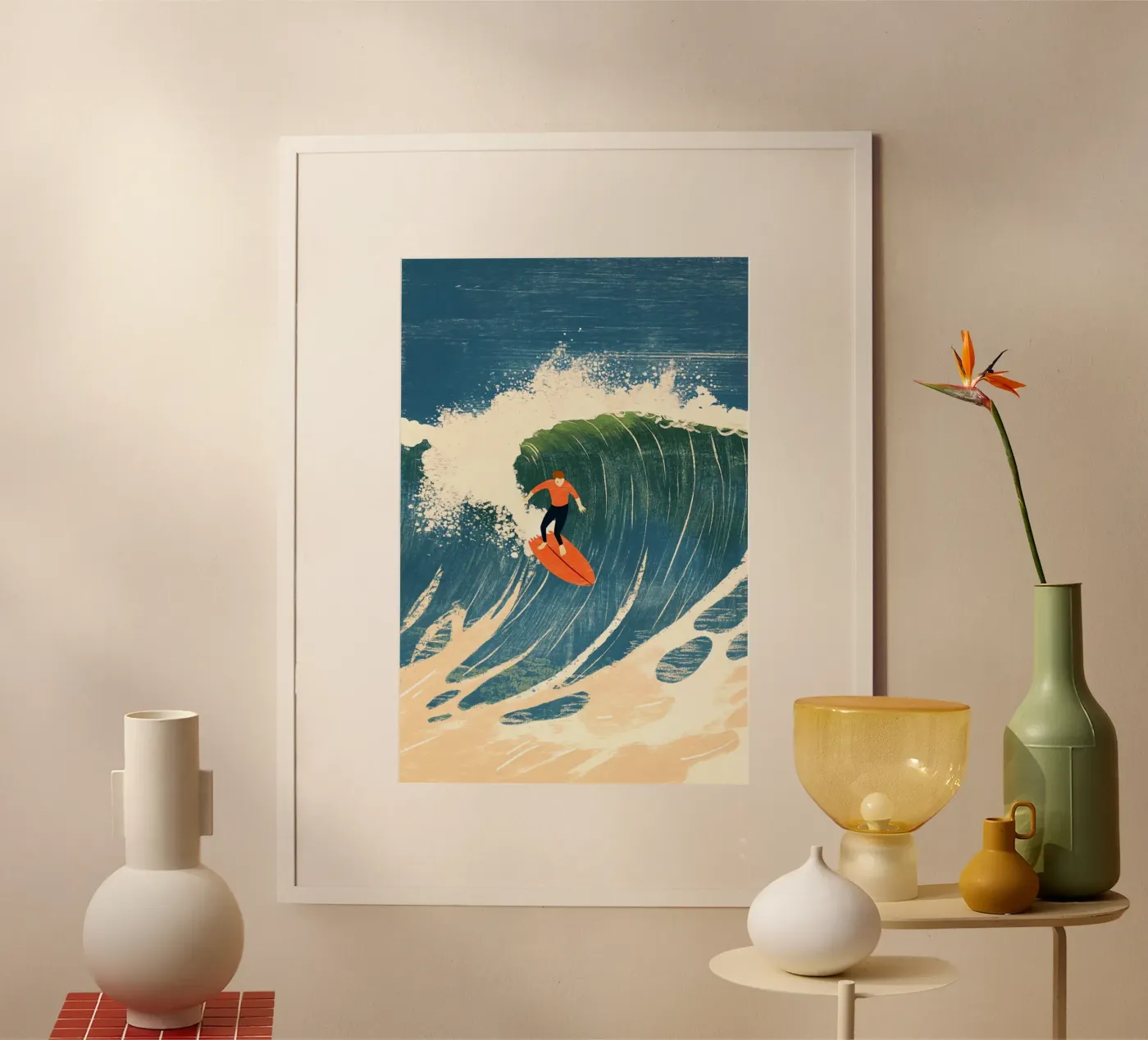 Surfer poster da Curious Canvas