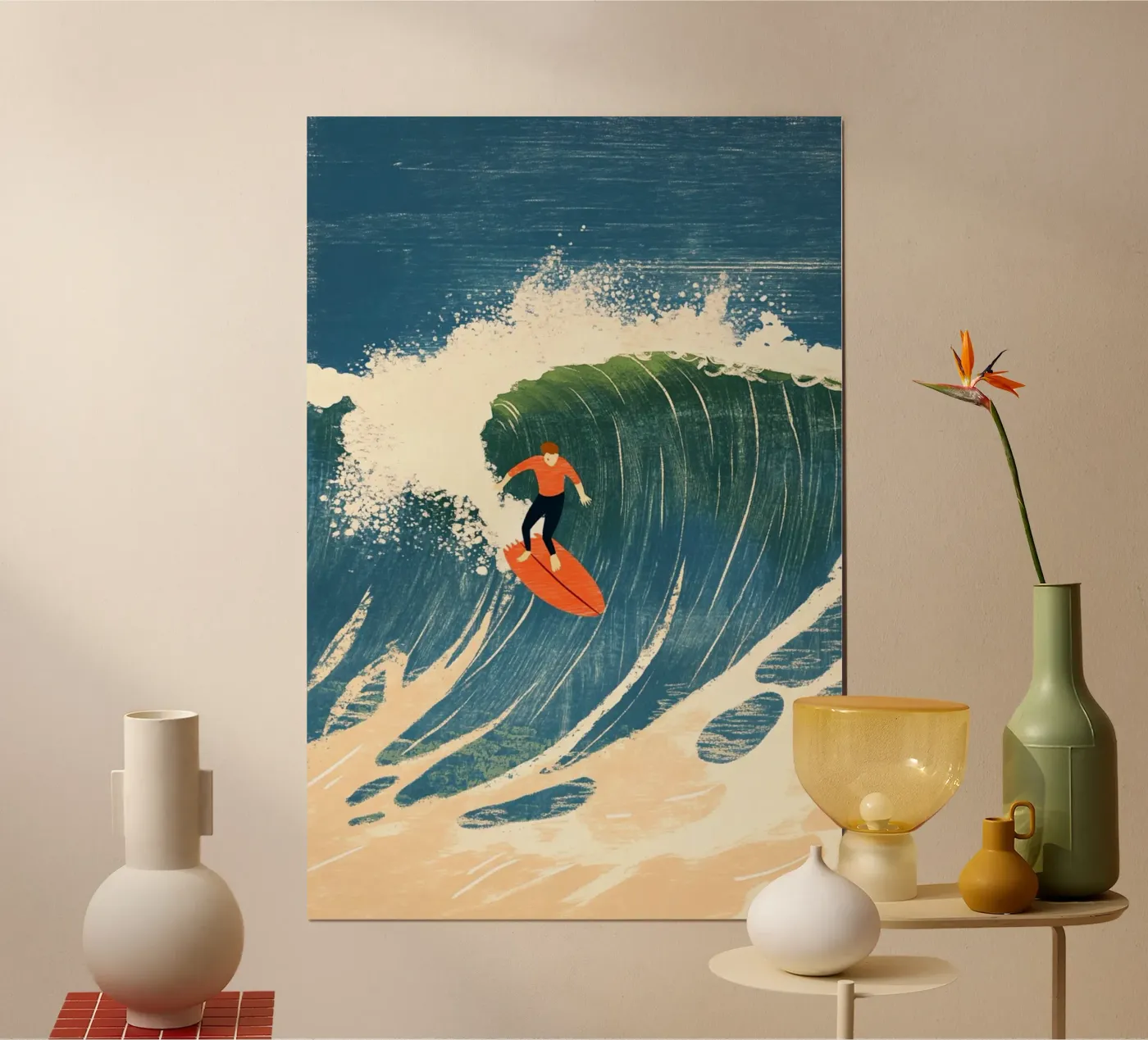 Surfer poster da Curious Canvas