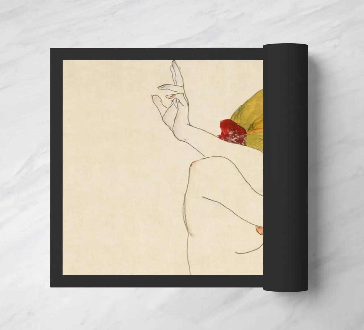 Egon Schiele - Due donne abbracciate (1913) zerbino da Wirla