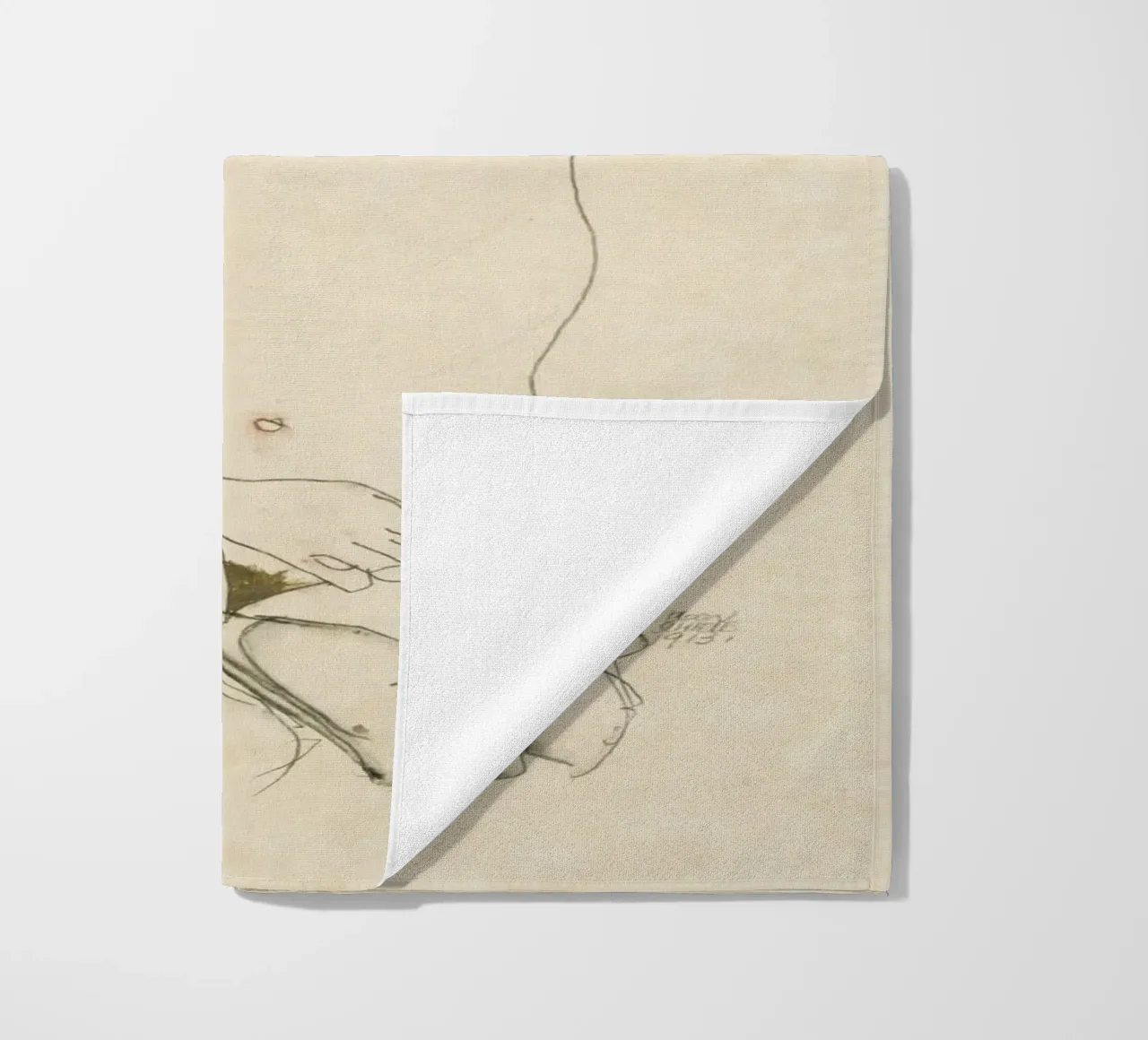 Egon Schiele - Due donne abbracciate (1913) telo mare da Wirla