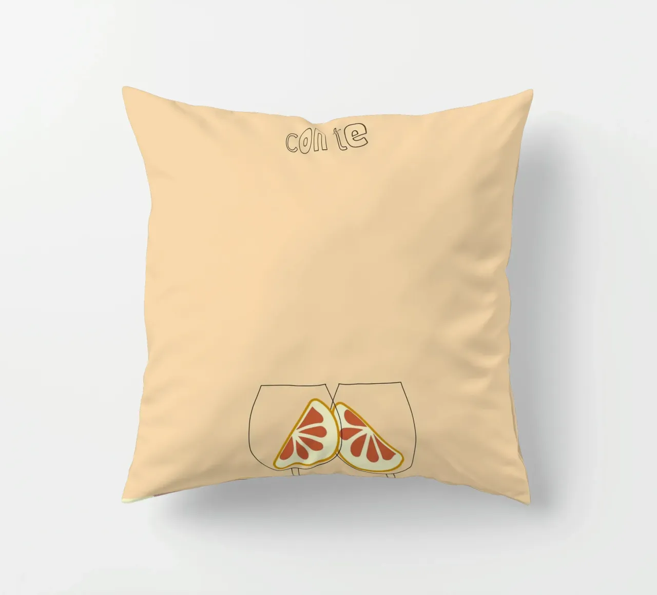 con te. cuscino da FRICKE DESIGN