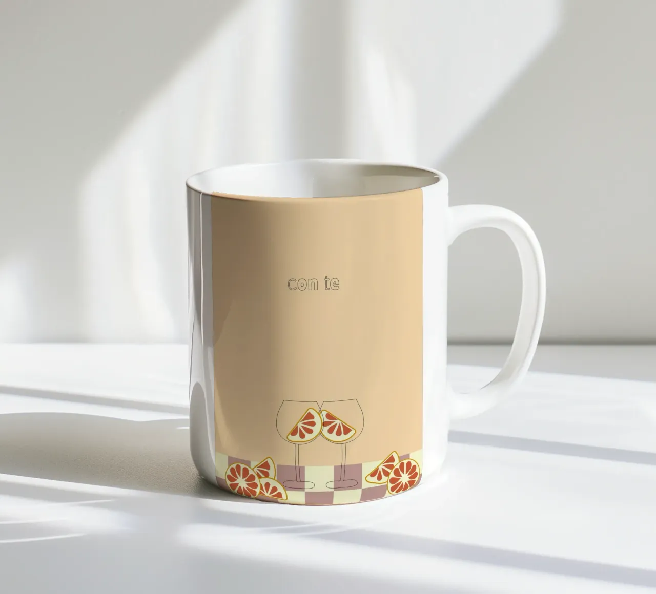 con te. tazza in ceramica da FRICKE DESIGN