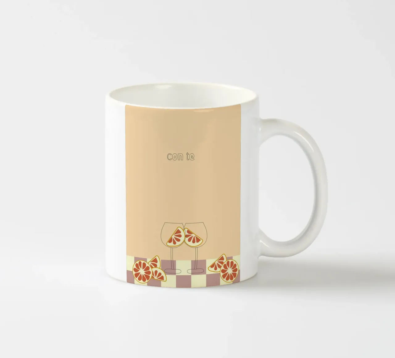 con te. tazza in ceramica da FRICKE DESIGN