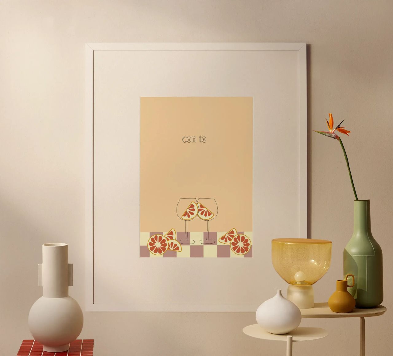 con te. Poster von FRICKE DESIGN