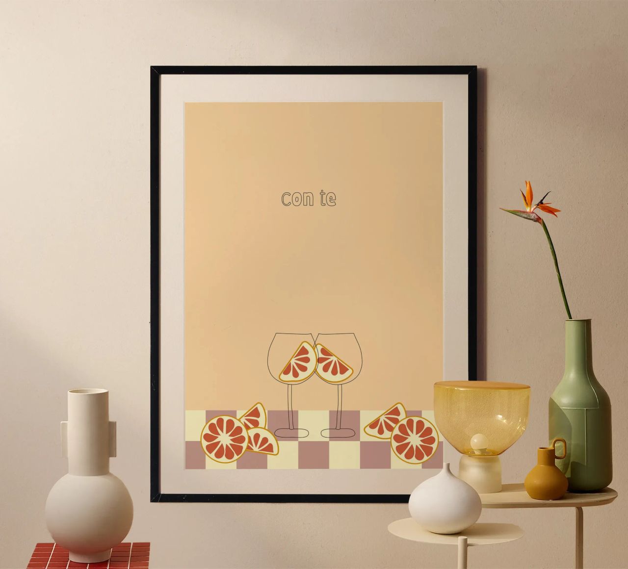 con te. Poster von FRICKE DESIGN