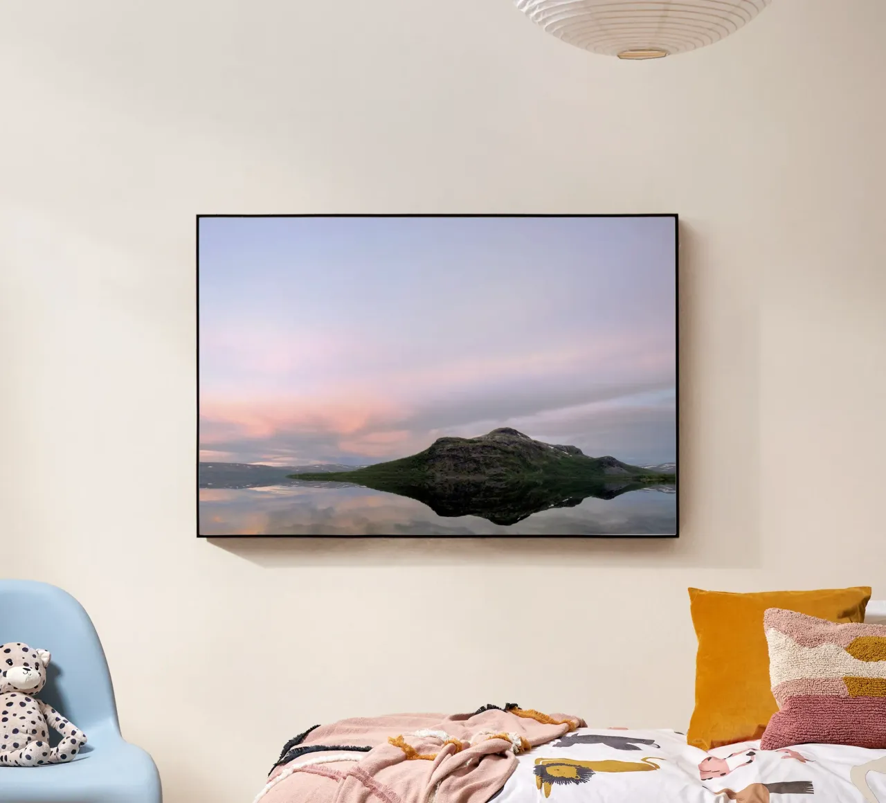 Arctic Reverie: Pastel Dawn Reflection plexiglass da zenitt