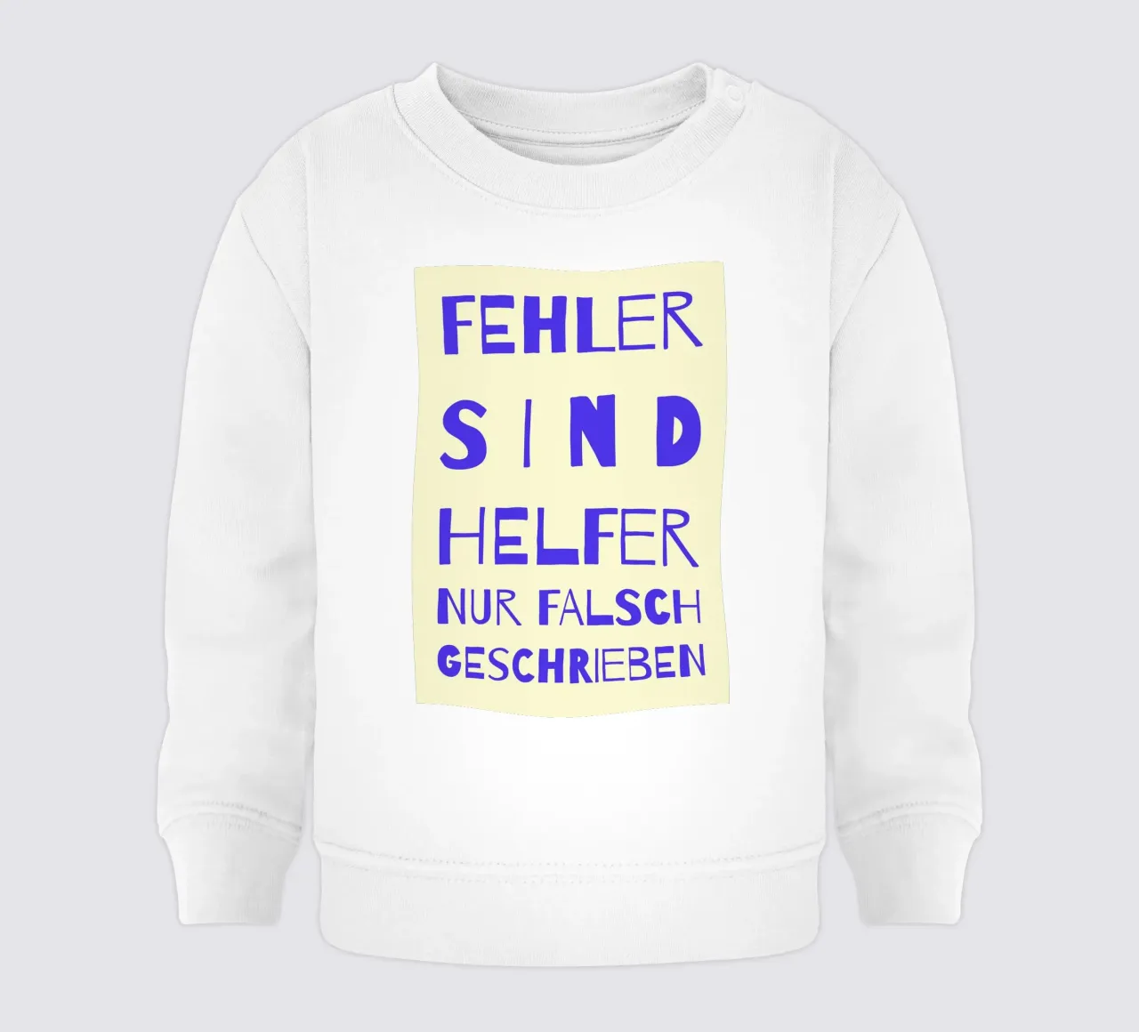 FEHLER SIND HELFER. felpa neonato da FRICKE DESIGN