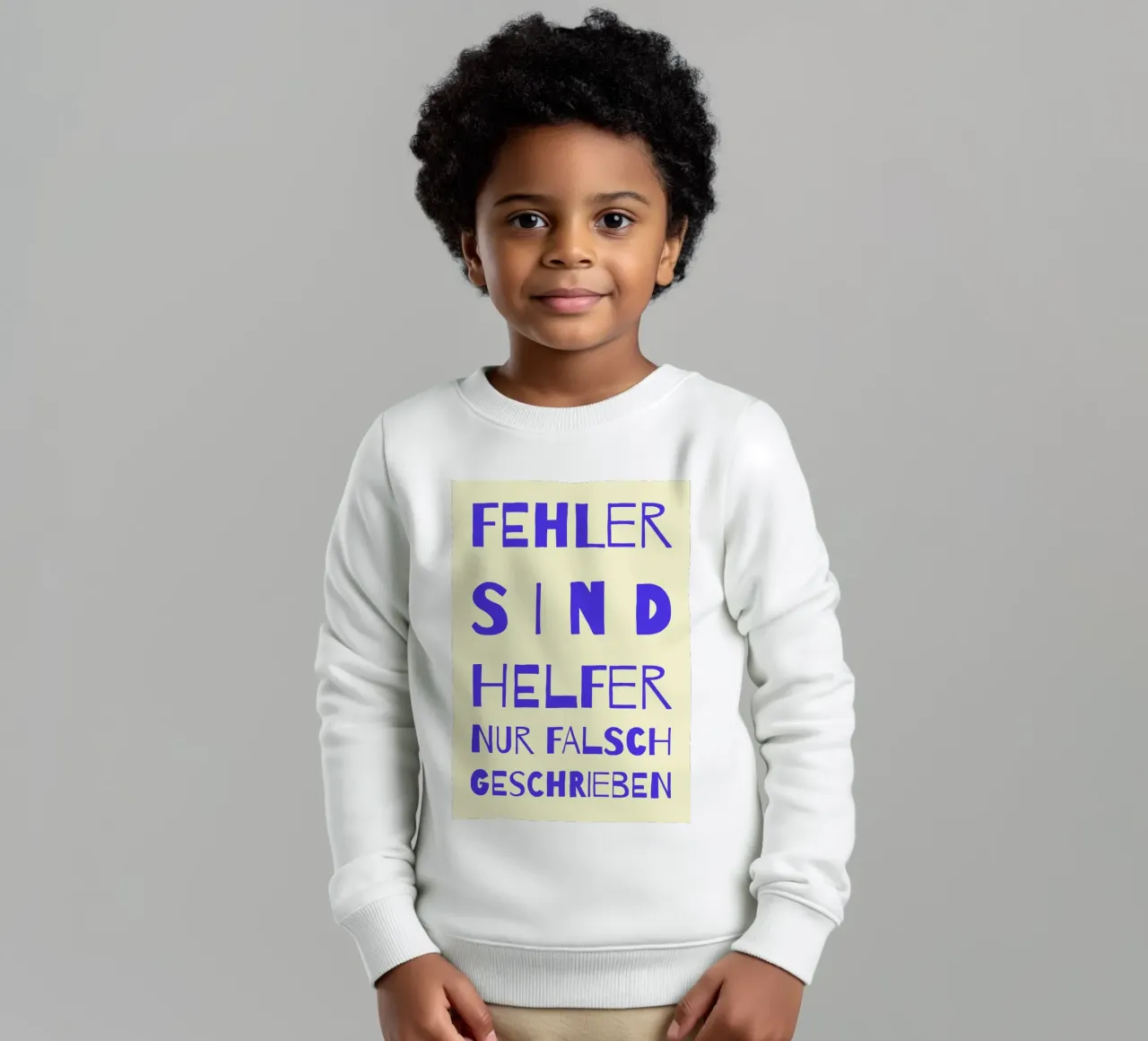 FEHLER SIND HELFER. felpa bambino da FRICKE DESIGN