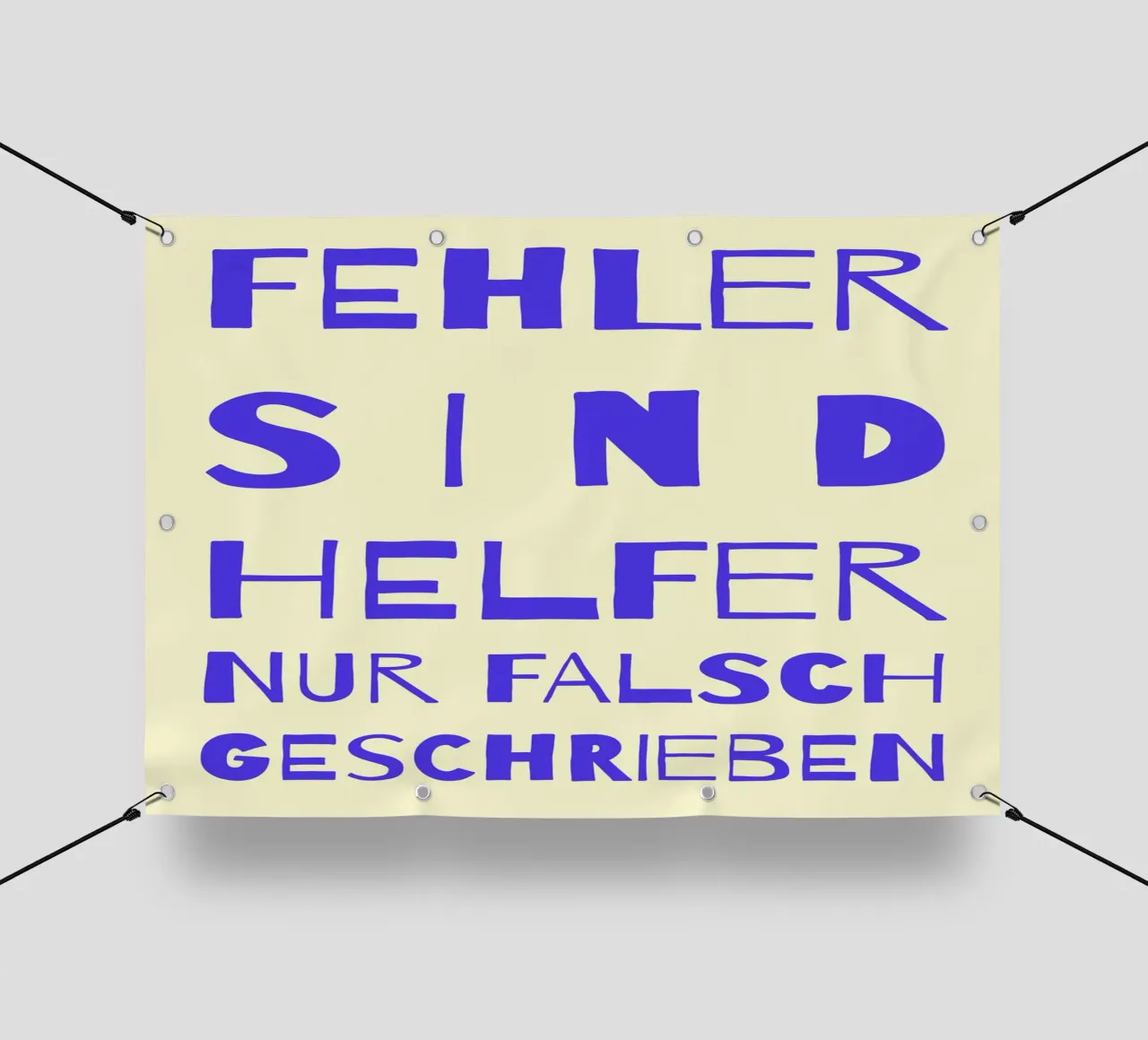 FEHLER SIND HELFER..(mehrere Farbvariationen verfügbar) telo in pvc da FRICKE DESIGN